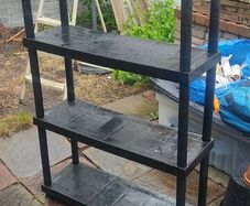 Sturdy Weatherproof Hard Plastic Shelves