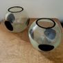 Vintage aventurine art glass vases Image 3