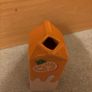 Vintage Ceramic Orange Juice Carton Shaped Vase Image 3