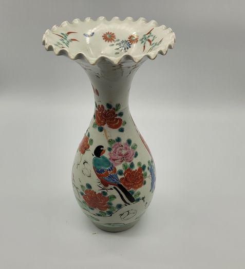 Antique 19th Century Vase Hand Painted Porcelain