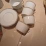 Royal Doulton Platinum Silver and White 16 Cups & Saucers Image 2