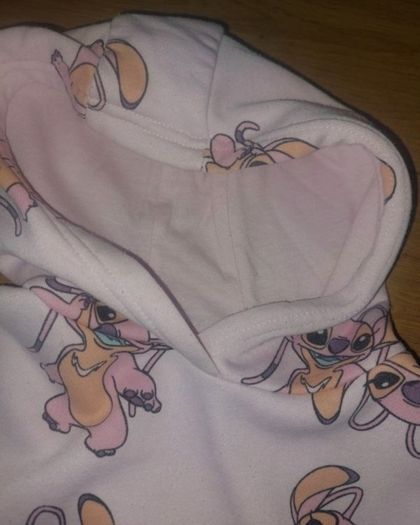 x2 Bundle - Disney Angel Hoodie Jumper + Primark Hoodie Zipped Jacket - Size - 4-5 Years