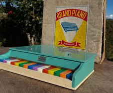 Vintage 1960s toy grand piano in original box