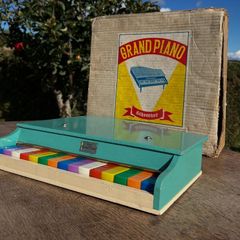 Vintage 1960s toy grand piano in original box