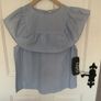 top bnwt size 12 blue frilled summer top Image 6