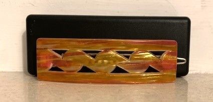 Vintage Mid-Century French Style Celluloid Hair Barrette