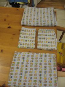 Single boys flat sheet set