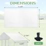 2 PCS Outdoor Waterproof and UV Chicken Coop Cover with 40 Piece Ball Bungee Cord Waterproof and Sunproof Enclosure Chicken Coop Tarp for Outdoor Large Walk in Pens Image 2