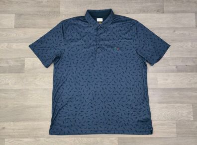 Greg Norman Shark Print Golf Polo Shirt Mens XL