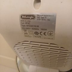 Delonghi heater and normal fan