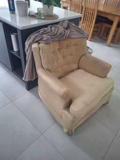 Armchair with cover