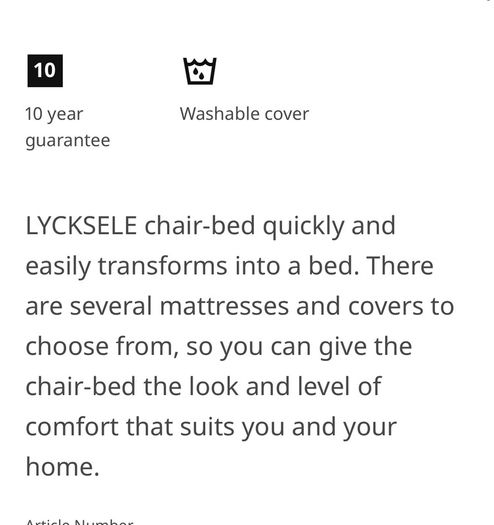 Pink IKEA chair bed