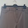 Zara Taupe Faux Leather Trousers Image 4