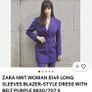 Purple Belted Blazer / Dress Image 2