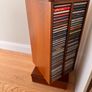 Wooden rotating CD tower, holds 160CDs Image 2