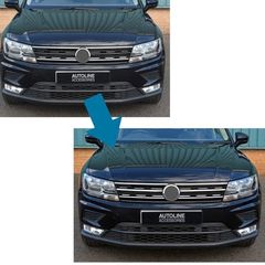 VW tiguan front grill chrome strips