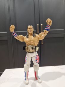 British Bulldog w/ Belt Wwe Wwf Wcw  Classic Superstars Jakks 2003