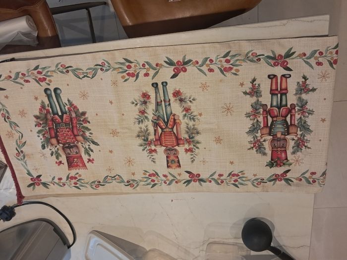 Nutcracker Christmas table runner