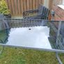 Garden table and 4 chairs outdoor glass Image 5