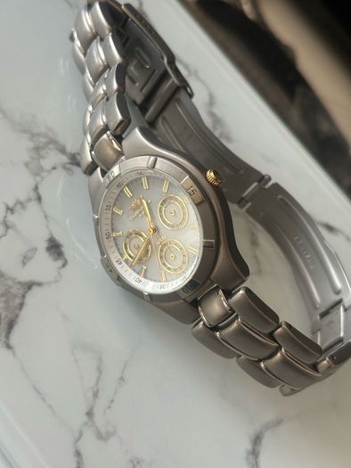 Solar Mens day date watch