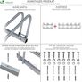 4 Bike Stand Floor or Wall mounted bike rack for garage Bicycle Parking rack Cycle Storage Locking Stand Image 2