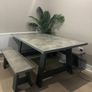 Kitchen table and bench Image 3