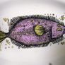 Vintage Fish platter, Fish, display plate, Washington Pottery   Aquarius Fish series. Image 2