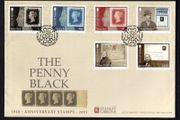2015 Isle of Man 175th Anniversary of the Penny Black Commemorative Stamps First Day Cover (FDC)