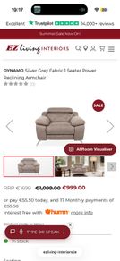 Recliner armchair