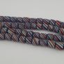 Vintage African MultiColor Stripe Black 7.4mm - 7.6mm Glass Beads Strand Image 7