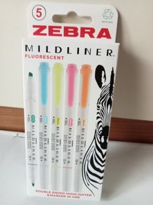 Zebra Mildliner Gentle 5 Pack