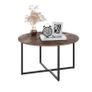 BRAND NEW Round Modern Coffee Table Wood Tea Coffee Service Desk Living Room 70x70x40cm Image 4
