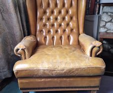 Vintage Chesterfield Leather armchair