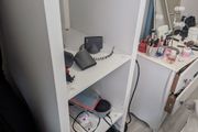 White IKEA 1x4 Storage Unit