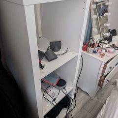 White IKEA 1x4 Storage Unit
