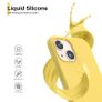 Liquid Silicone Shockproof Case For iPhone 13 Mini Luxury Soft Phone Cover Yellow New - FHT8IP13MLK Image 3