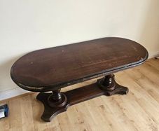 Solid wood coffee table