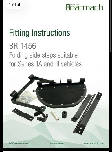Land Rover Series folding side step