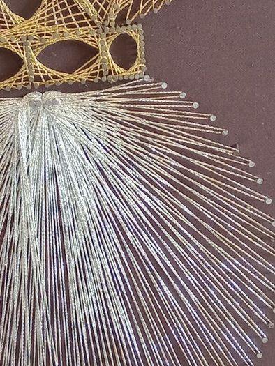 Large Mid-Century String Art