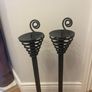 Pair of Wrought Iron Candle Holders Image 3