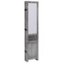 6-Panel Room Divider Grey 210x165 cm Fabric Image 4