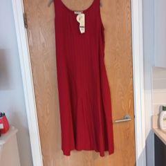 BHS  Petite Collection  Red Dress.   S. 14 Petite.  B.N.W.T