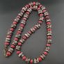 Antique Murano Style Aventurine & Chevron Glass Beads Necklace Image 10