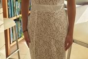 So Amazing strapless debs, bridal, bridesmaid special occasion dress size 10 ivory and gold