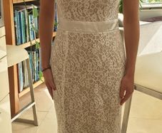 So Amazing strapless debs, bridal, bridesmaid special occasion dress size 10 ivory and gold