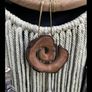 Sacred Antler Dream Catcher Portal with Pheasant Feathers, Olive Wood Spiral and Fig Tree Beads Image 2