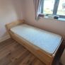 Single wooden bed frame with storage drawers ( mattress free if needed) Image 5
