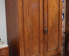 Classic Victorian Mahogany Double Wardrobe
