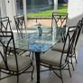 Glass dining table and 6 chairs (need gone today) Image 3