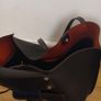 black leather tote bag Image 3